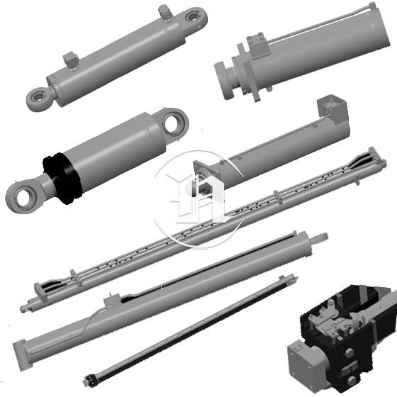 Truck crane cylinder